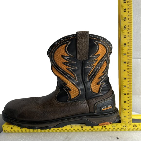 Ariat Intrepid Venttek Composite Toe Work Leather Western Boots Men's 9 EE - Picture 12 of 15